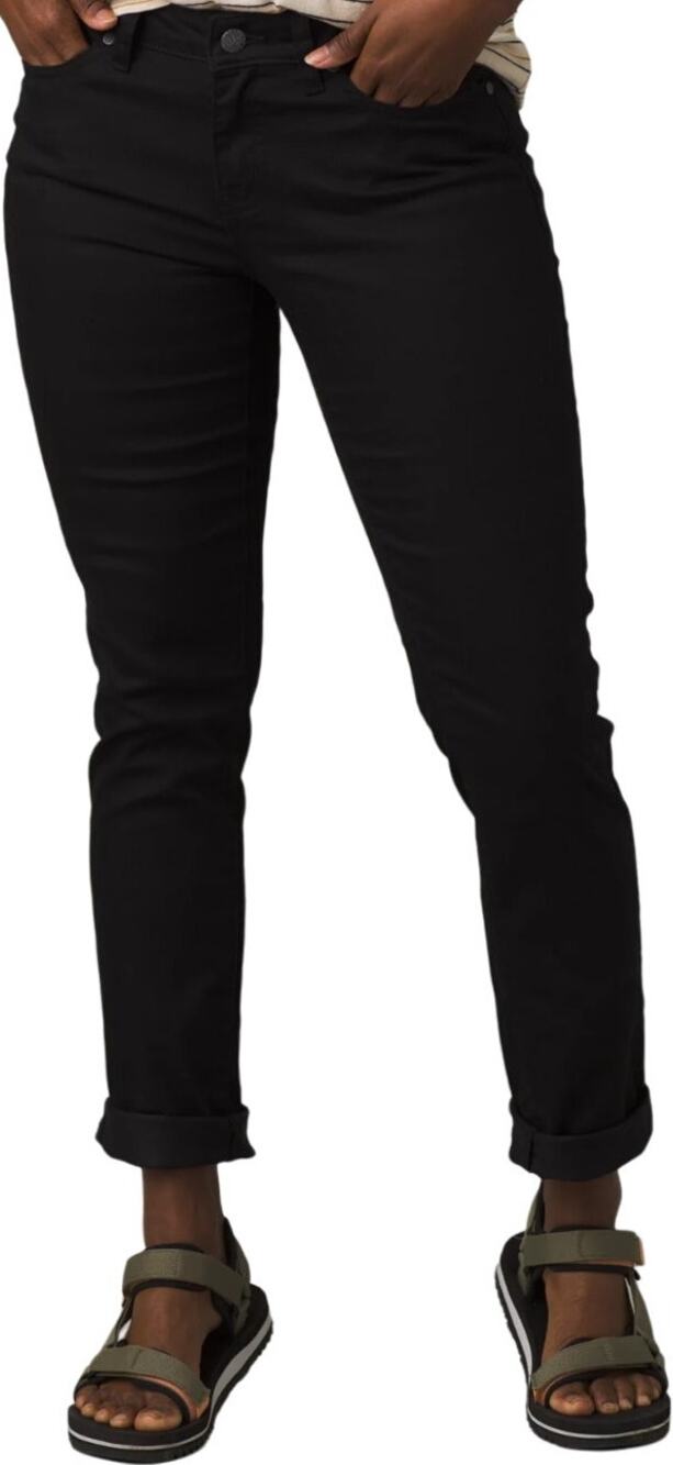 PrAna Kayla Skinny Jeans Organic Cotton Mid RiseStretch Black Out 29" 8 NWT